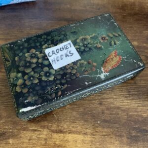 Tin Of Crochet Hooks