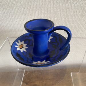 Blue Daisy Candlestick