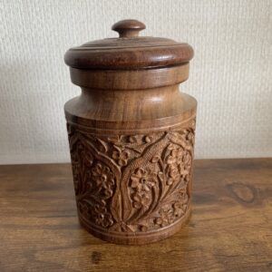 Cylindrical Wooden Box