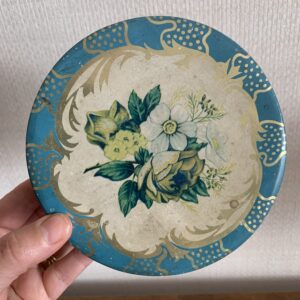 Blue Floral Tin