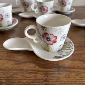 Set Of Coffee Cups & Saucers