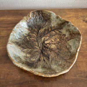Studio Pottery Leaf Dish