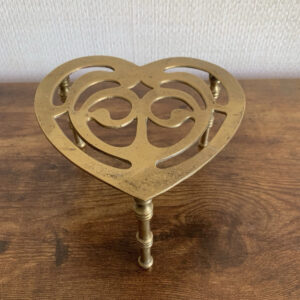 Brass Trivet Heart Shaped Rustic Farmhouse / Cottage Decor