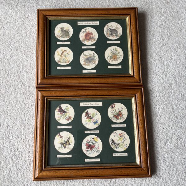 British Butterflies & British Woodland Animals Country House Editions Framed Pictures