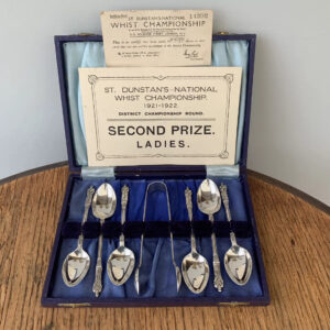 Antique Apostle Teaspoons Whist Championship Prize St Dunstan’s National 1921/22