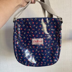 Cath Kidston Blue Floral Oilcloth Cross Body Bag