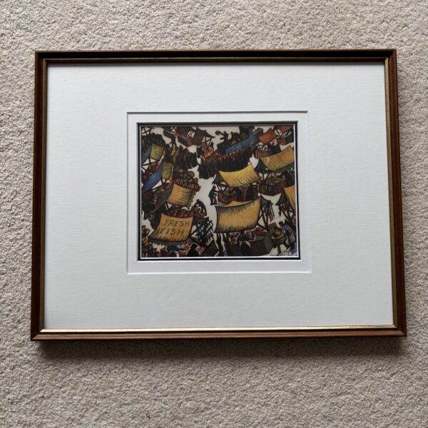 Market Day - Sybil Andrews Framed Print
