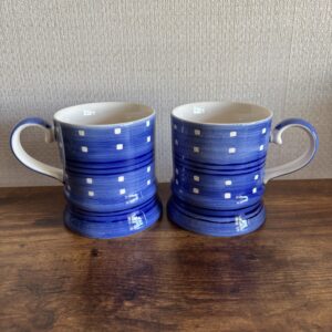 Pair Of Whittard Blue Mugs