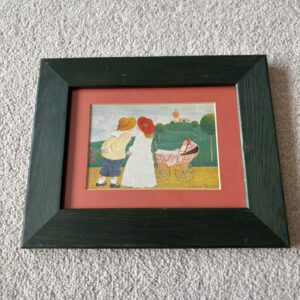 The First Kiss - Svatava Ohme-Fiedler Framed Print