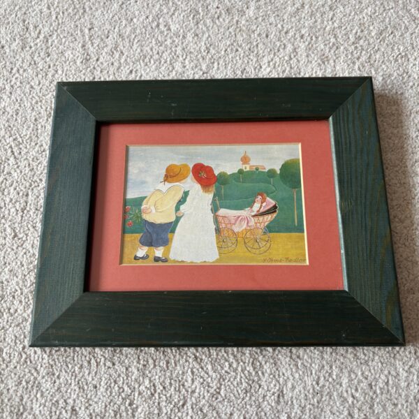 The First Kiss - Svatava Ohme-Fiedler Framed Print