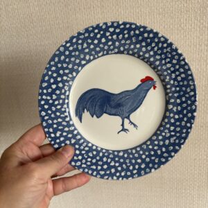 Chicken Cockerel Chanticleer Tea Plate by Alice Cotterell, Burleigh
