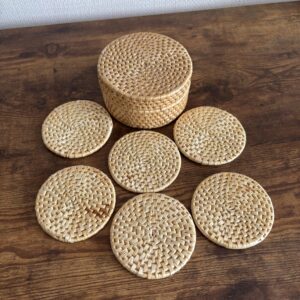 Wicker Coaster Set