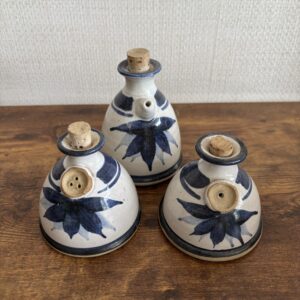 Studio Pottery Salt Pepper and Oil