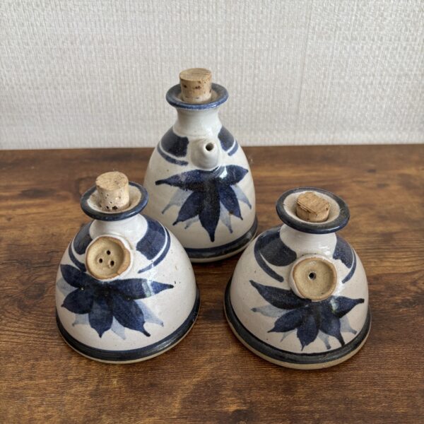 Studio Pottery Salt Pepper and Oil