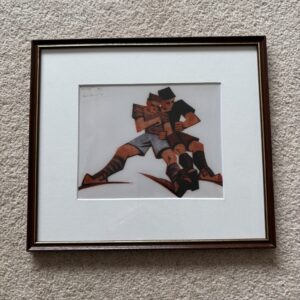 Sybil Andrews Framed Print - Football