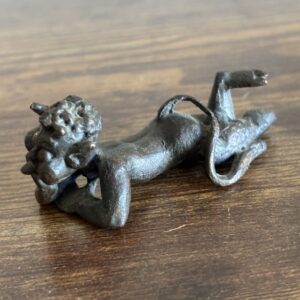 Small Bronze Devil Figure