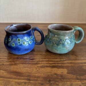 Two Small Coffee Cups Earthworks From Barbados