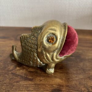 Brass Fish Pin Cushion