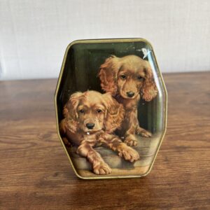 George Horner Cocker Spaniel Puppies Vintage Toffee Tin