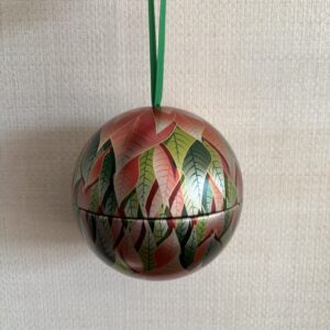 Large Poinsettia Tin Bauble