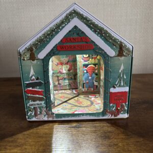 Santa's Workshop Tin Light & Music