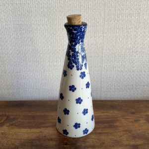 Polish Pottery Oil Or Vinaigrette Bottle