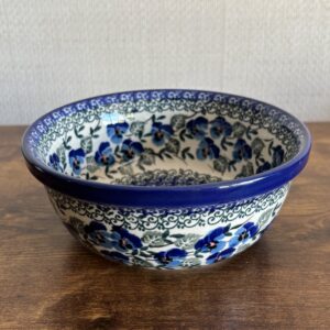 Polish Pottery Bowl Blue & Green
