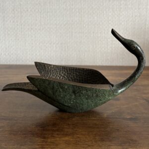 Bronze Swan Dish Maurice Ascalon