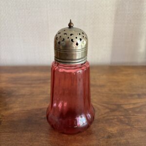 Cranberry Glass Sugar Sifter