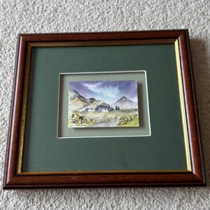 Framed Art Card - Cottage By The Hills