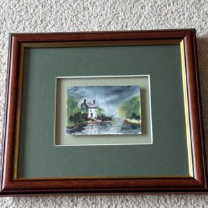 Framed Art Card - Cottage By The Water