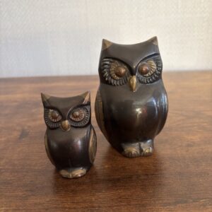 Pair Of Metal Owls