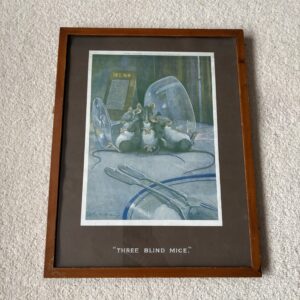3 Blind Mice Vintage Print