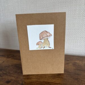 Hand Made Blank Card Shrooms