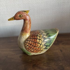 Wooden Hand Painted Duck -Multi Coloured