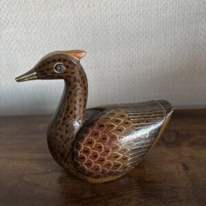 Wooden Hand Painted Duck - Brown