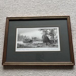 Reedham Ferry, Norfolk - Aiden Kirkpatrick Etching Limited Edition Print 1978