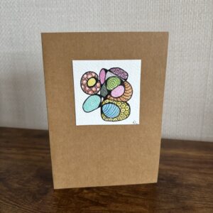 Hand Made Blank Card Abstract A