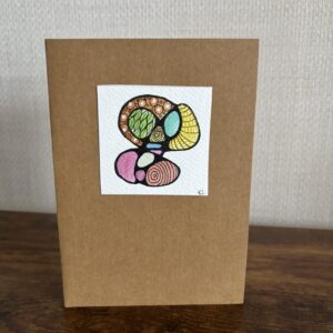 Hand Made Blank Card Abstract D