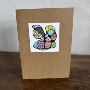 Hand Made Blank Card Abstract F