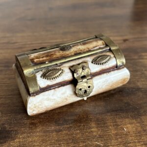 Hand Crafted Box of Camel Bones and Brass