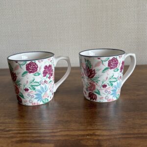 Pair Of Laura Ashley Floral Mugs