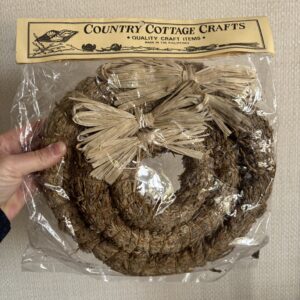 Set Of 3 Straw Wreaths
