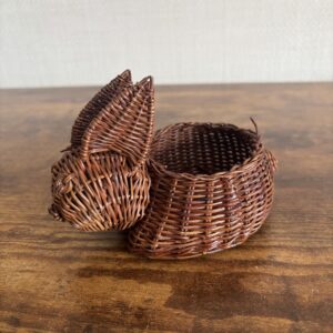 Vintage Wicker Rabbit Basket