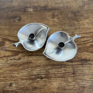Mid Century Leaf Candle Holders PRIMA HGr Denmark 1960s