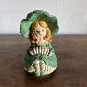 Vintage Musical Figure Girl With Accordion