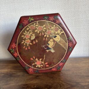 Vintage Hexagonal Lacquered Box