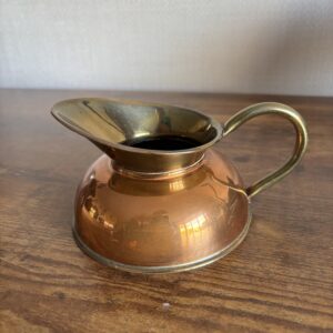 Vintage Copper & Brass Flat Bottom Jug