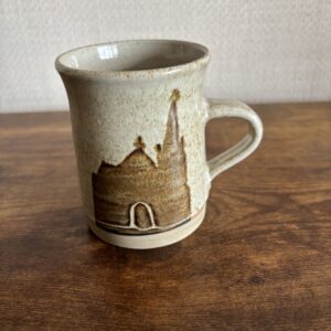 Studio Pottery Mug With Church