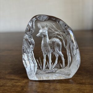 Dartington Glass Paperweight Alfred Capredoni Deer